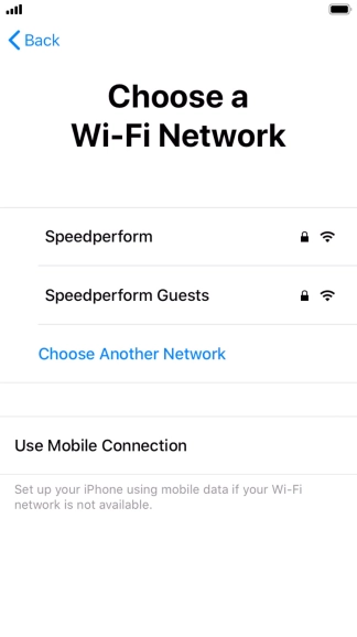 Press the required Wi-Fi network. Press the required Wi-Fi network.