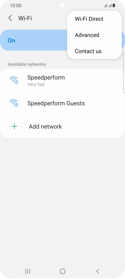 Press Advanced. Press Advanced.