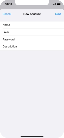 Press Description and key in the required name. Press Description and key in the required name.
