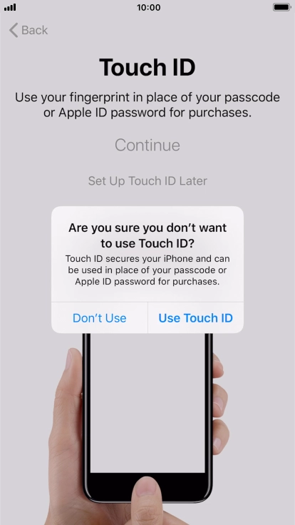 If you turn off the function, press Don't Use. If you turn off the function, press Don't Use.