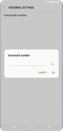 Key in +61414121121 and press OK. Key in +61414121121 and press OK.