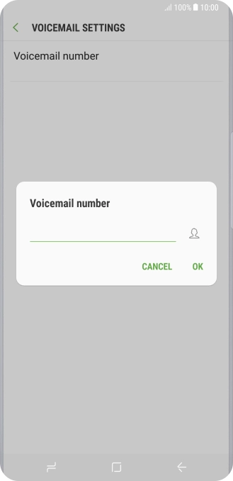 Key in +61414121121 and press OK. Key in +61414121121 and press OK.