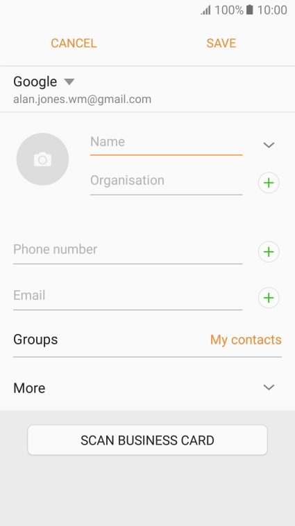 Press the address book drop down list. Press the address book drop down list.