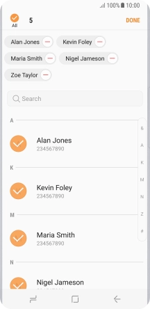 Press DONE. Press DONE.