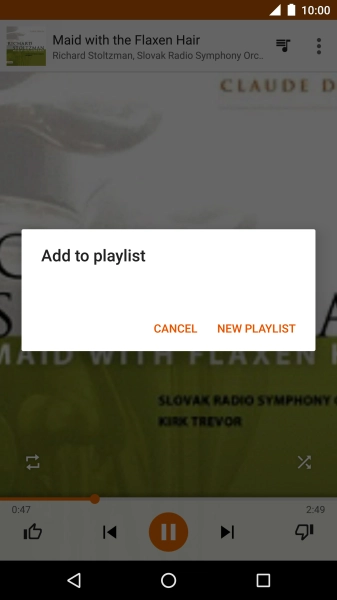 Press NEW PLAYLIST. Press NEW PLAYLIST.