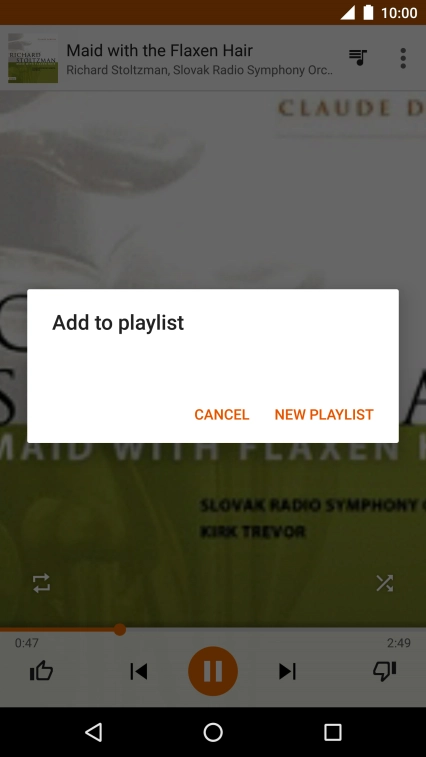 Press NEW PLAYLIST. Press NEW PLAYLIST.