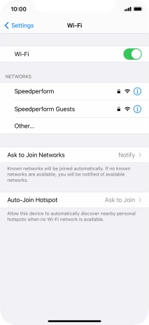 Press the required Wi-Fi network and key in the password for the Wi-Fi network. Press the required Wi-Fi network and key in the password for the Wi-Fi network.