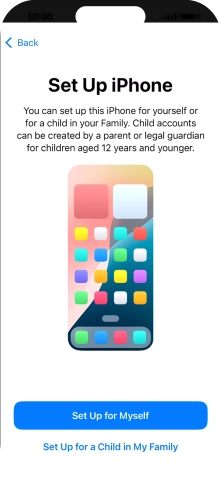 Press Set Up for Myself. Press Set Up for Myself.