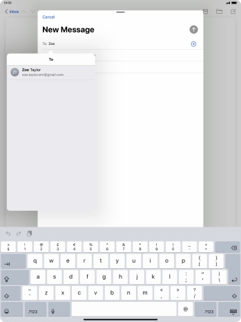 Press the required contact. Press the required contact.