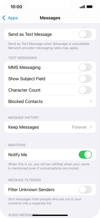 Press the indicator next to Press the indicator next to