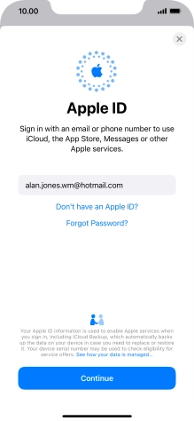 Press Continue. Press Continue.