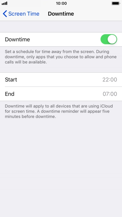 Press Screen Time. Press Screen Time.