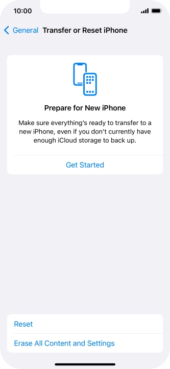 Press Reset. Press Reset.