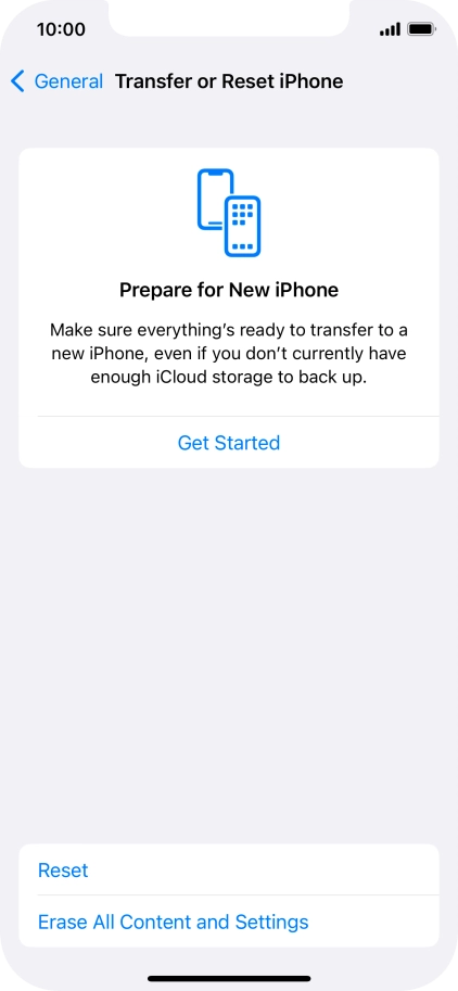 Press Reset. Press Reset.
