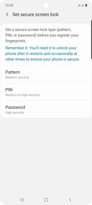 Press the required phone lock code and follow the instructions on the screen to create an additional phone lock code. Press the required phone lock code and follow the instructions on the screen to create an additional phone lock code.