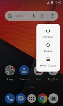 Press Power off. Press Power off.
