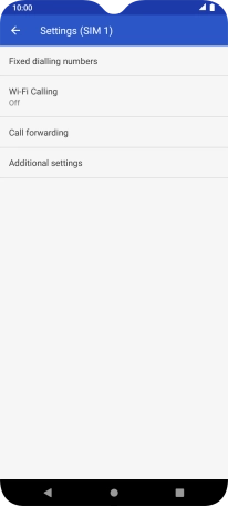 Press Call forwarding. Press Call forwarding.