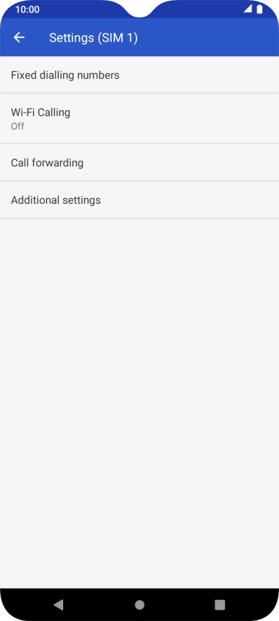 Press Call forwarding. Press Call forwarding.