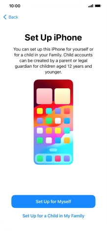 Press Set Up for Myself. Press Set Up for Myself.