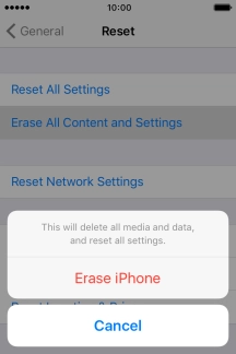 Press Erase iPhone. Press Erase iPhone.