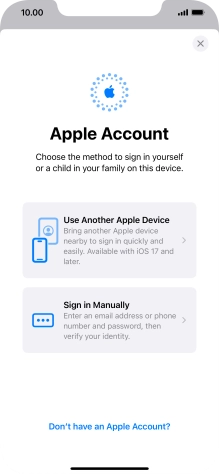 Press Sign in Manually. Press Sign in Manually.