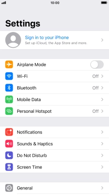 Press Sign in to your iPhone. Press Sign in to your iPhone.