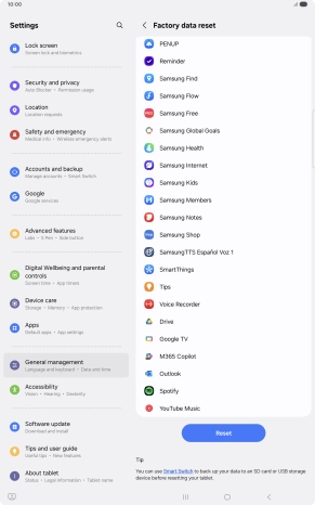 Press Reset. Press Reset.
