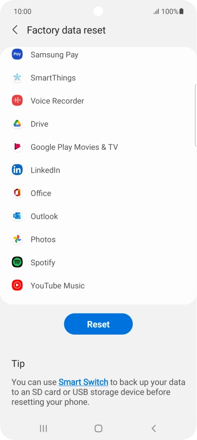 Press Reset. Press Reset.