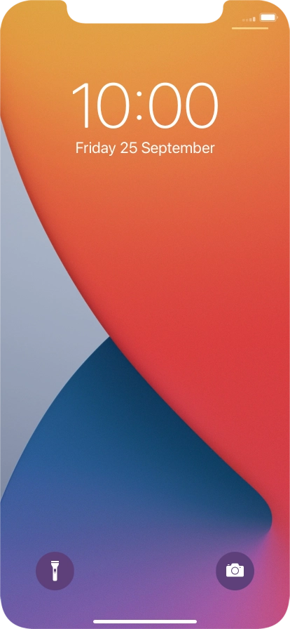 Slide your finger upwards starting from the bottom of the screen. Slide your finger upwards starting from the bottom of the screen.