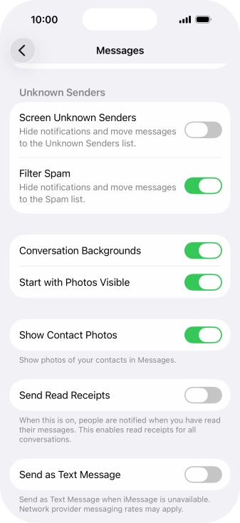 Press the indicator next to Press the indicator next to
