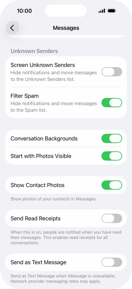 Press the indicator next to Press the indicator next to