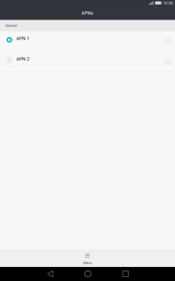 Press the field next to the data connection to activate it. Press the field next to the data connection to activate it.