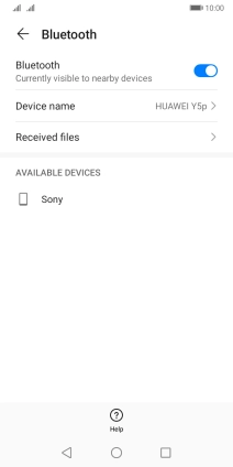 Press the required Bluetooth device and follow the instructions on the screen to pair the device with your phone. Press the required Bluetooth device and follow the instructions on the screen to pair the device with your phone.