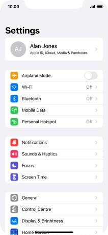 Press Mobile Data. Press Mobile Data.