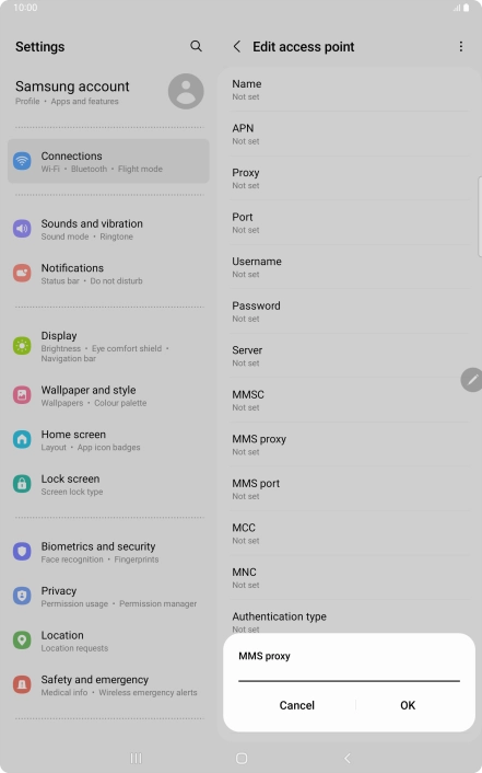 Key in 10.202.002.060 and press OK. Key in 10.202.002.060 and press OK.