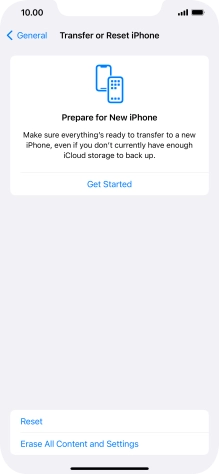 Press Reset. Press Reset.