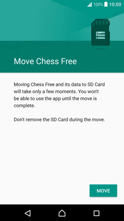 Press MOVE. Press MOVE.