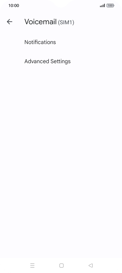 Press Advanced Settings. Press Advanced Settings.