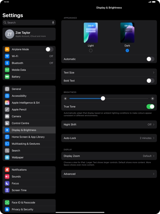 Press the indicator next to Press the indicator next to