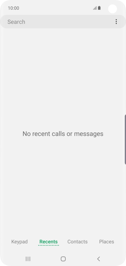 Press the menu icon. Press the menu icon.