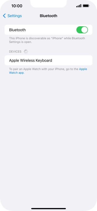 Press the required Bluetooth device and follow the instructions on the screen to pair the device with your phone. Press the required Bluetooth device and follow the instructions on the screen to pair the device with your phone.