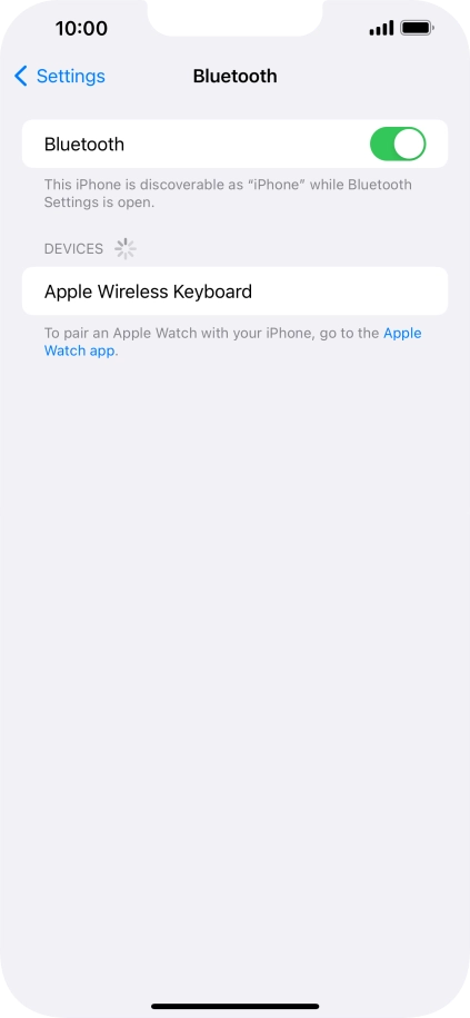 Press the required Bluetooth device and follow the instructions on the screen to pair the device with your phone. Press the required Bluetooth device and follow the instructions on the screen to pair the device with your phone.