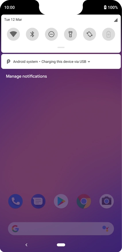 Press Android system. Press Android system.