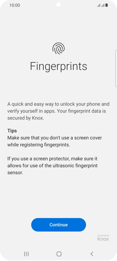 Press Continue. Press Continue.