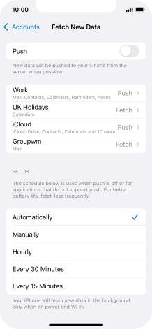 If you turn off the function, press the required setting. If you turn off the function, press the required setting.