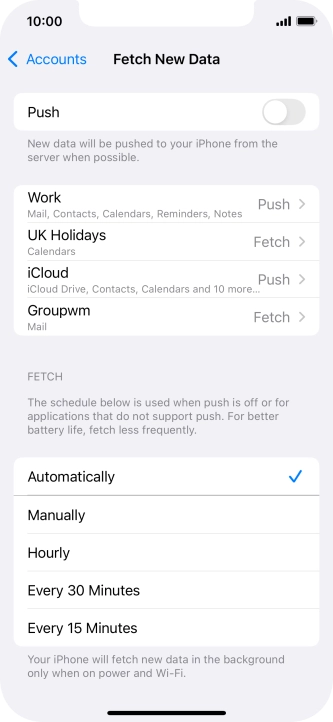If you turn off the function, press the required setting. If you turn off the function, press the required setting.