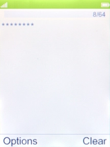 Key in the password for the Wi-Fi network and press the Navigation key. Key in the password for the Wi-Fi network and press the Navigation key.