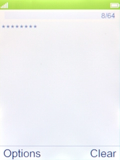 Key in the password for the Wi-Fi network and press the Navigation key. Key in the password for the Wi-Fi network and press the Navigation key.