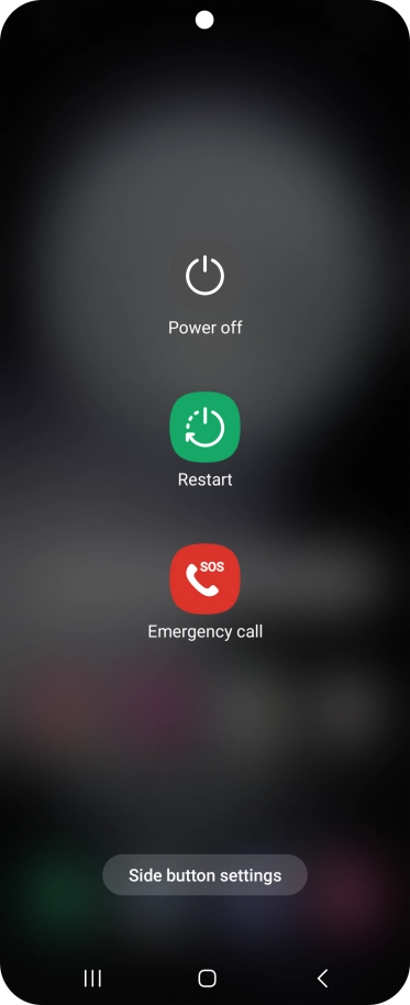 Press Power off. Press Power off.