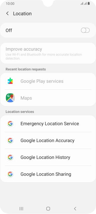 Press the indicator to turn the function on or off. Press the indicator to turn the function on or off.